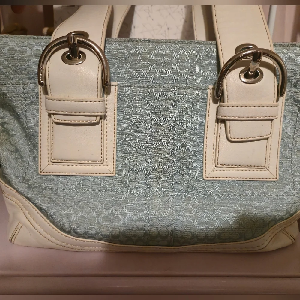 Coach Light Blue Bag - Picture 2 of 13